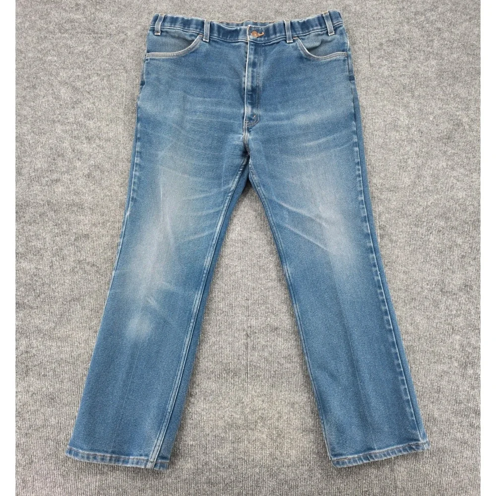 Levis 854 Brown Tab Mens Jeans 40x30 Medium Wash Bootcut Denim